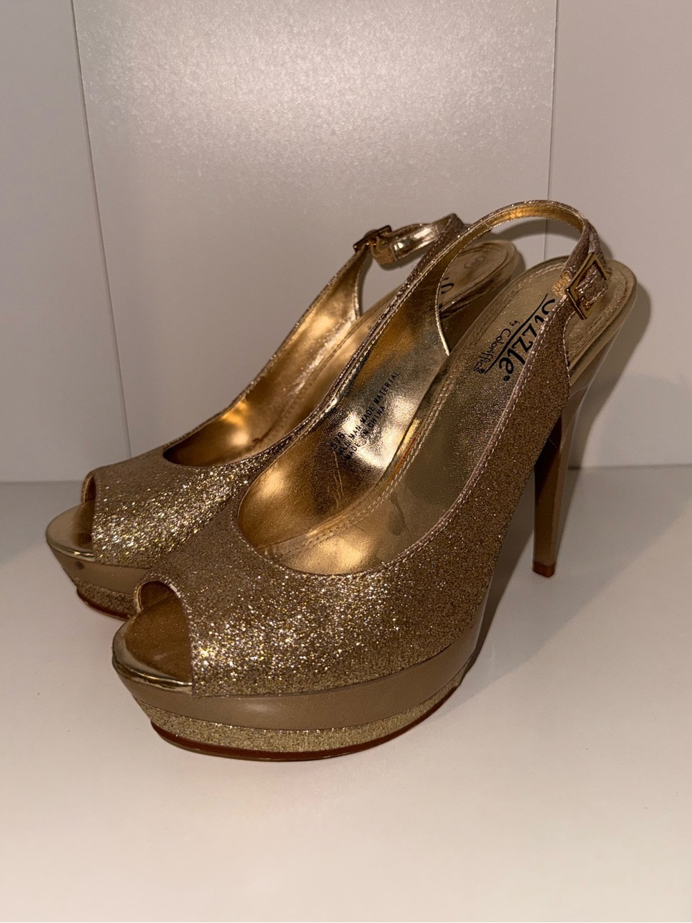 Gold Platform Heels